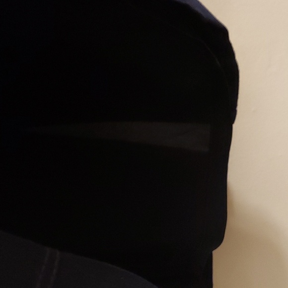 TAHARI ASL Classic Navy Blue Linen Blend Sleeveless Fully Lined Dress - Picture 9 of 10